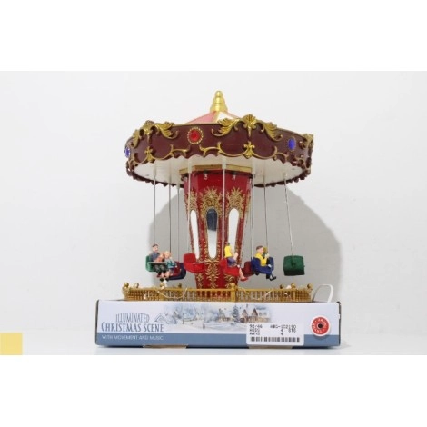 Magical LED Christmas Carousel 27cm | Koopman