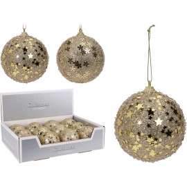 Glittery Christmas Ball 80mm | Koopman