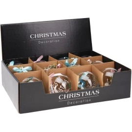 Baby Text Christmas Balls 80mm | Koopman