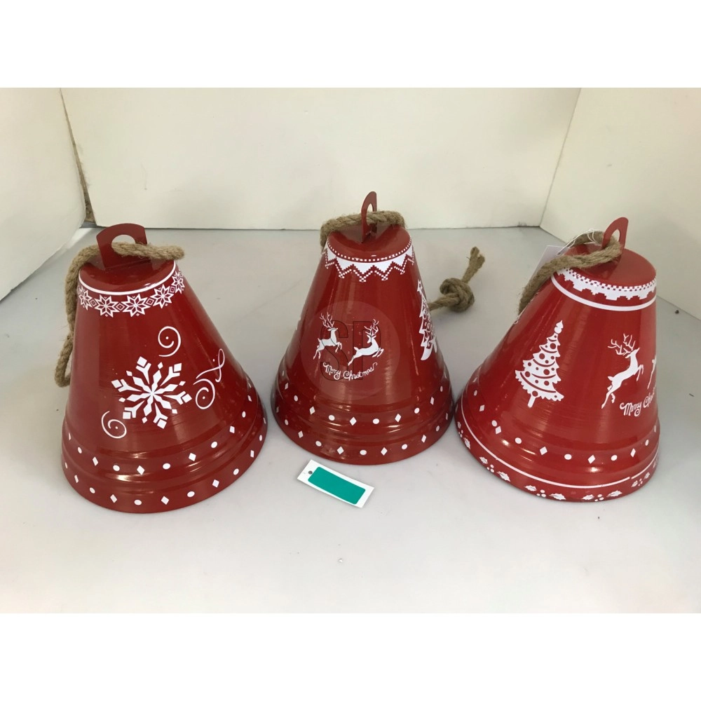 Rustic Bell with Jute Rope 19×23cm | Koopman - Product Image