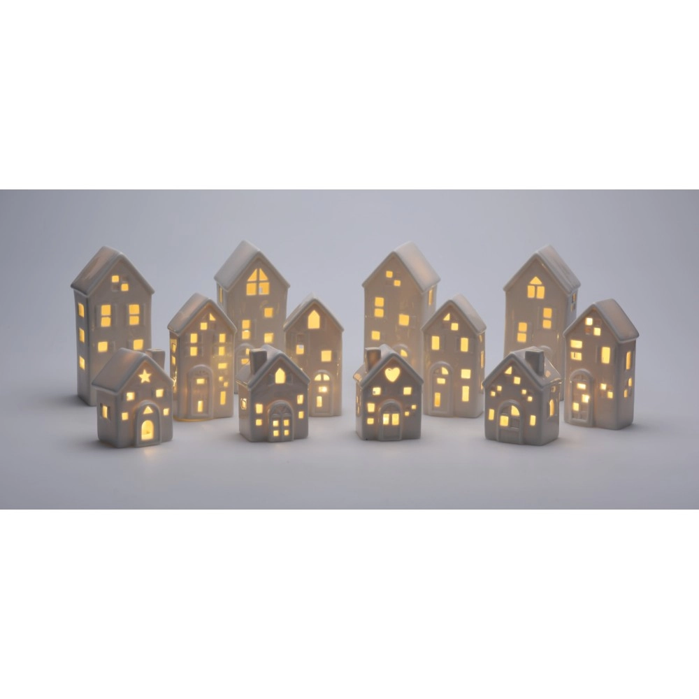 Mini LED Christmas Houses 8cm | Koopman