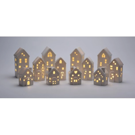 Mini LED Christmas Houses 8cm | Koopman