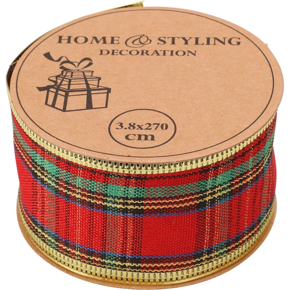 Scottish Checker Ribbon | Koopman - Product Image