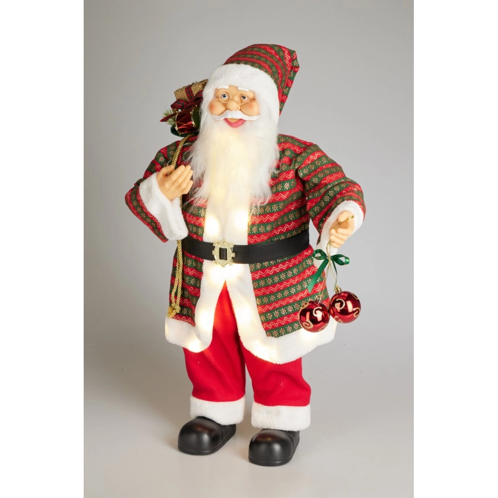 Traditional LED Santa 80cm | Koopman - Product Image