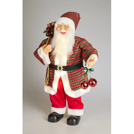 Traditional LED Santa 80cm | Koopman
