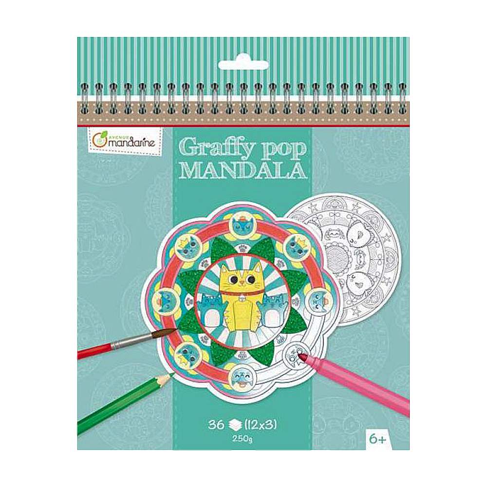 Animals Graffy Pop Mandala | Avenue Mandarine