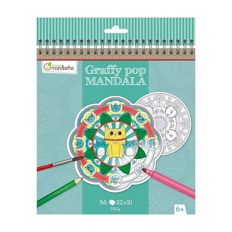 Animals Graffy Pop Mandala | Avenue Mandarine