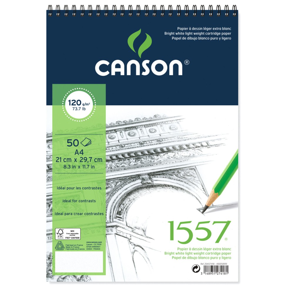 Canson 1557 Pad 120 G \ A4 | Canson