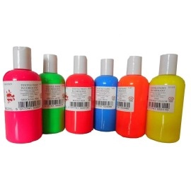 Fabric Paint Fluorescent Colors 150ml | Scola