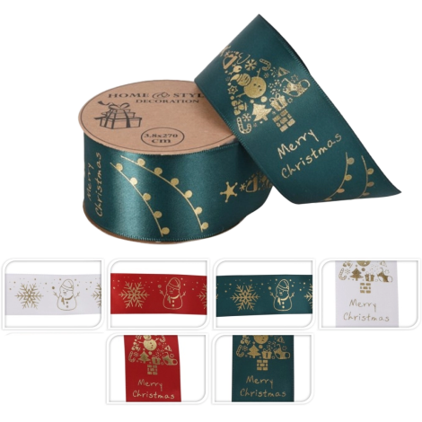 Festive Printed Ribbon 38mm | Koopman