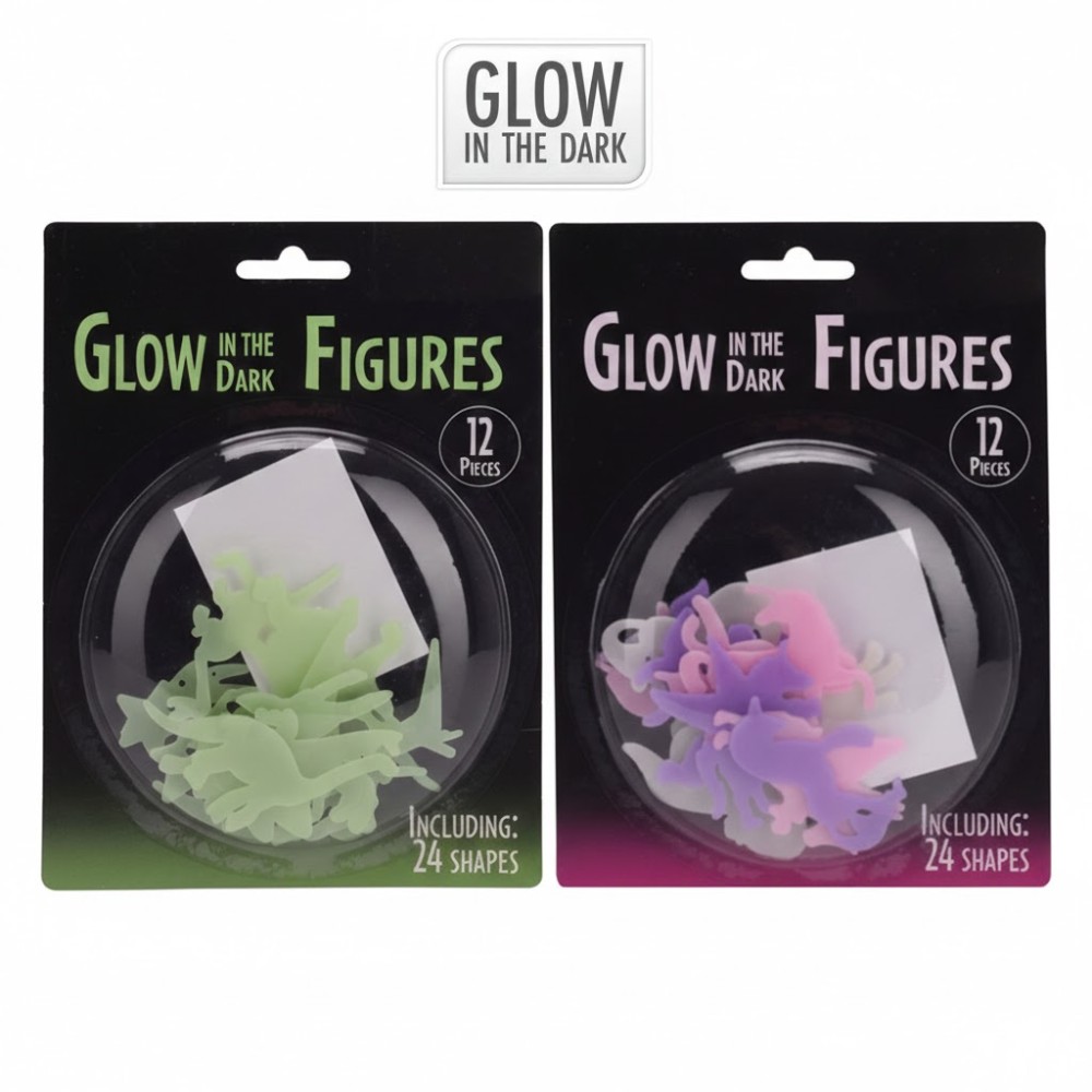 Glow in the Dark Figures 12pcs | Koopman - Product Image