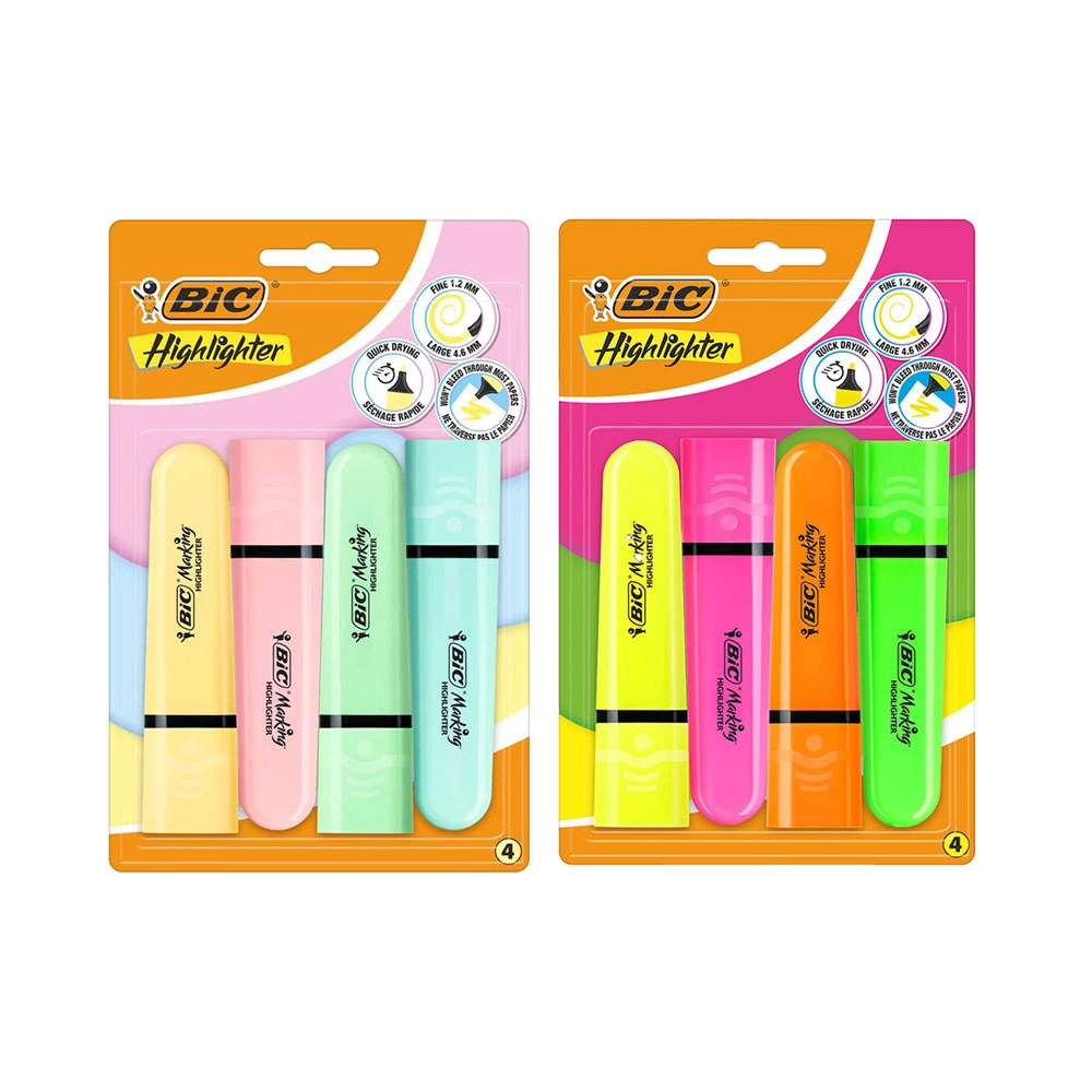 Highlighter Flat Set | BIC