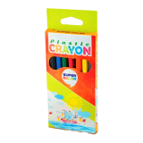 Plastic Crayon Set Of 6 | Super Color