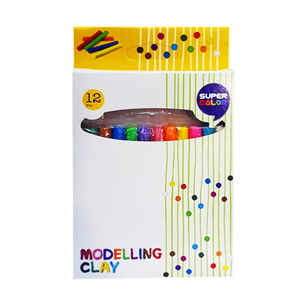 Small Modeling Clay Set Of 12 | Super Color - Product Image