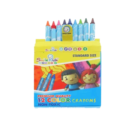 Standard Colors Crayons 12pcs | Smile Kids