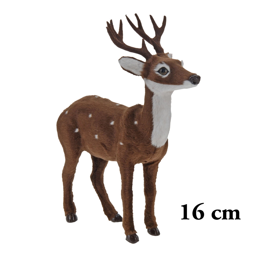 Standing Deer brown 16cm | Koopman - Product Image