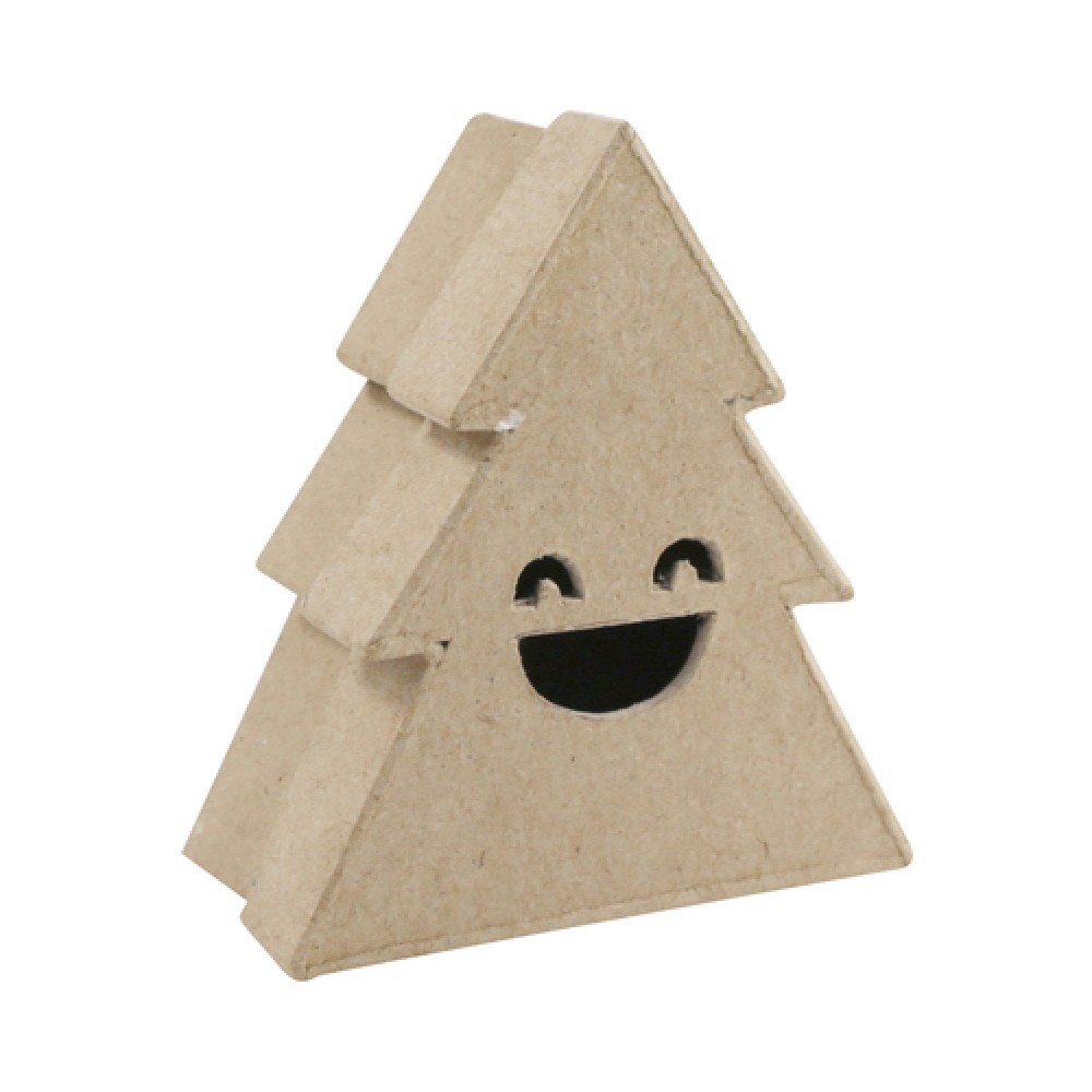 Christtmas Tree Box Smile S Paper Mache | decopatch