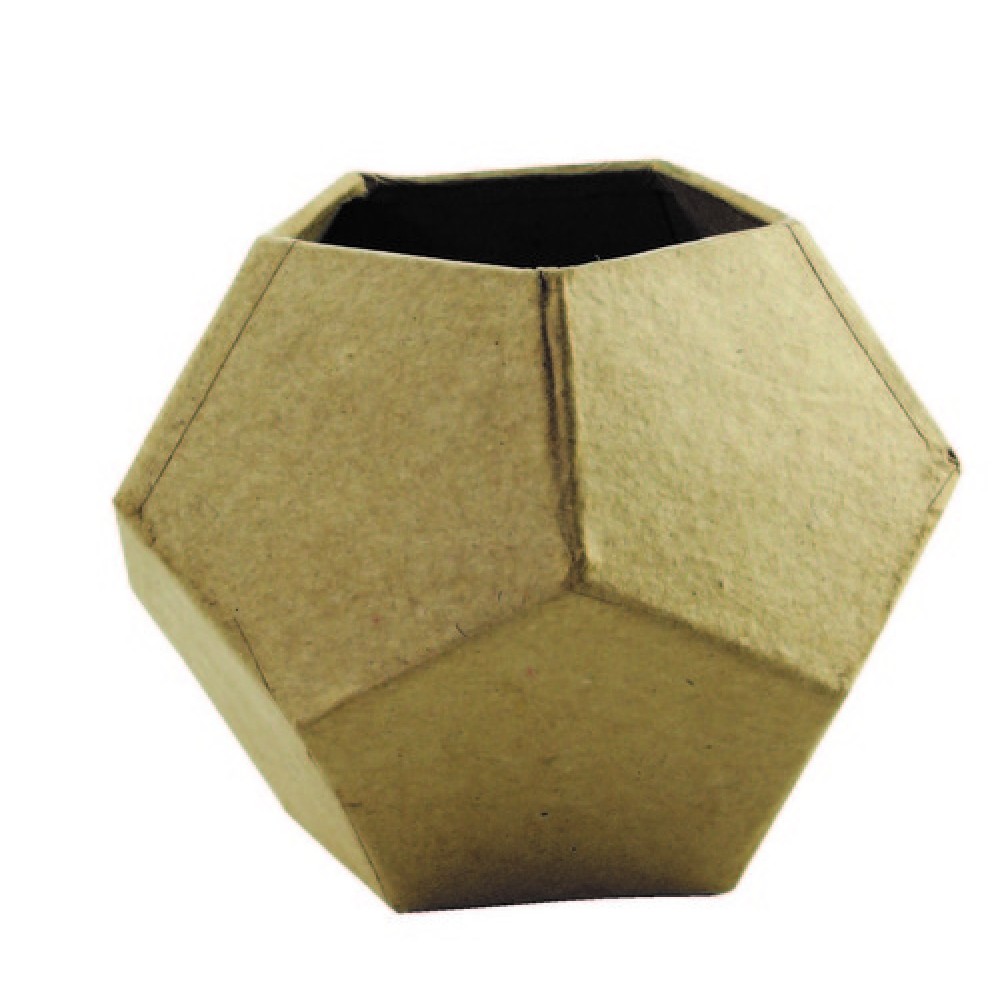 Geometrical planter  Paper Mache | decopatch