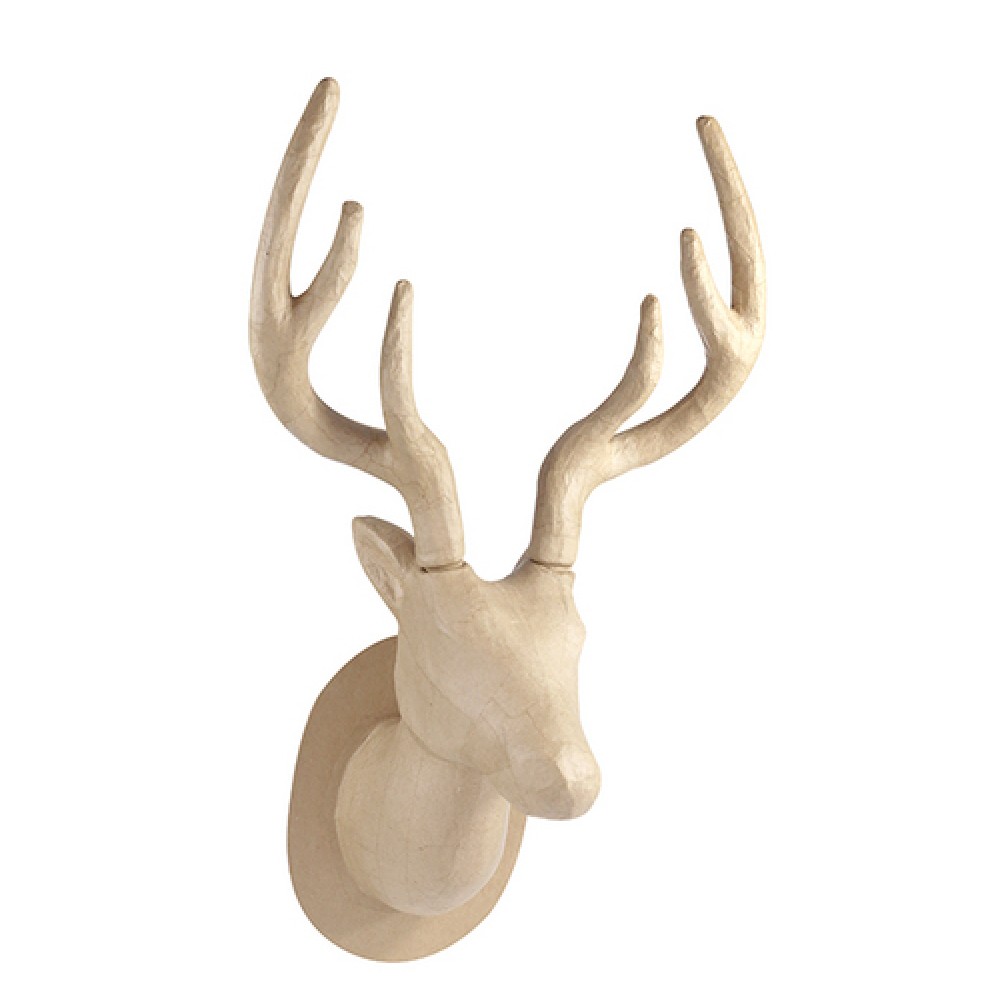 Deer Trophy Paper Mache | decopatch