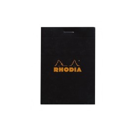 Rhodia Bloc No. 11 Notepad 7.4 x 10.5 cm Black, Squared