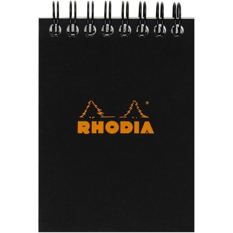Rhodia Notepad No.11 Classic Ruled Black 7.4x10.5cm (A7)