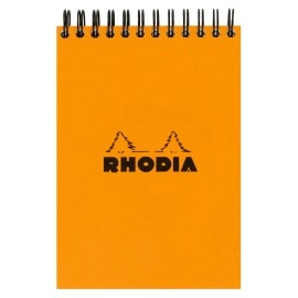 Rhodia Spiral Block Orange A7 Squared