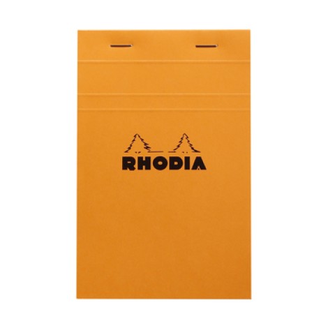 Rhodia Head stapled pad N°14 11x17 cm Squared Orange