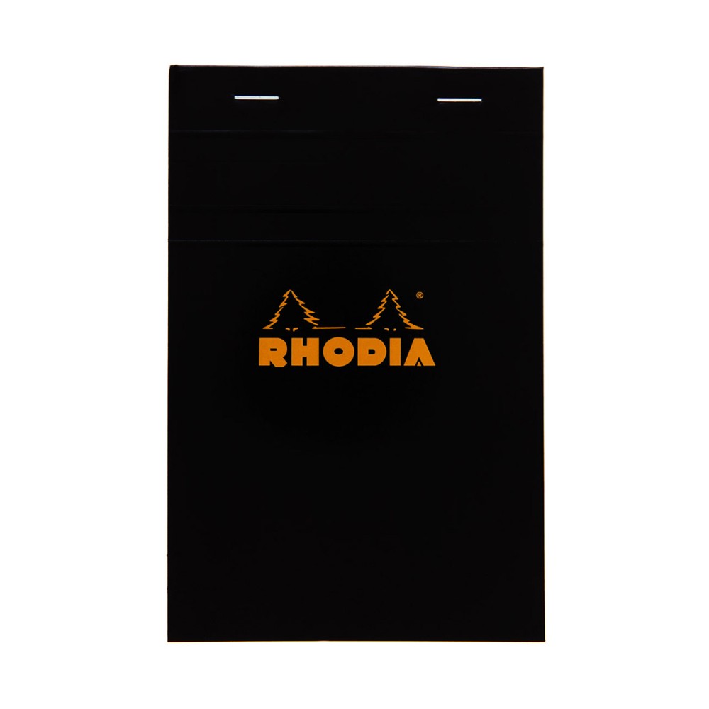 Rhodia Bloc No. 12 Notepad 8.5 x 12 cm Black, Squared