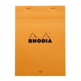 Rhodia Block Notepad A4 Orange , lined
