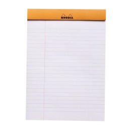 Rhodia Bloc No. 16 Notepad 14.8 x 21 cm orange, lined