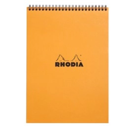 Rhodia Spiral Notepad A4 orange, lined