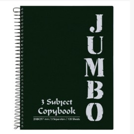 JUMBO Notebook Multiple 3 Subjects 