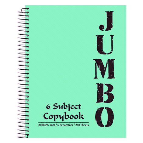 JUMBO Notebook Multiple 6 Subjects	