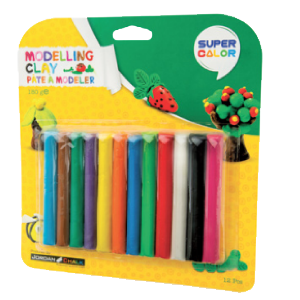 Modeling Clay Set Of 12 | Super Color - Product Image