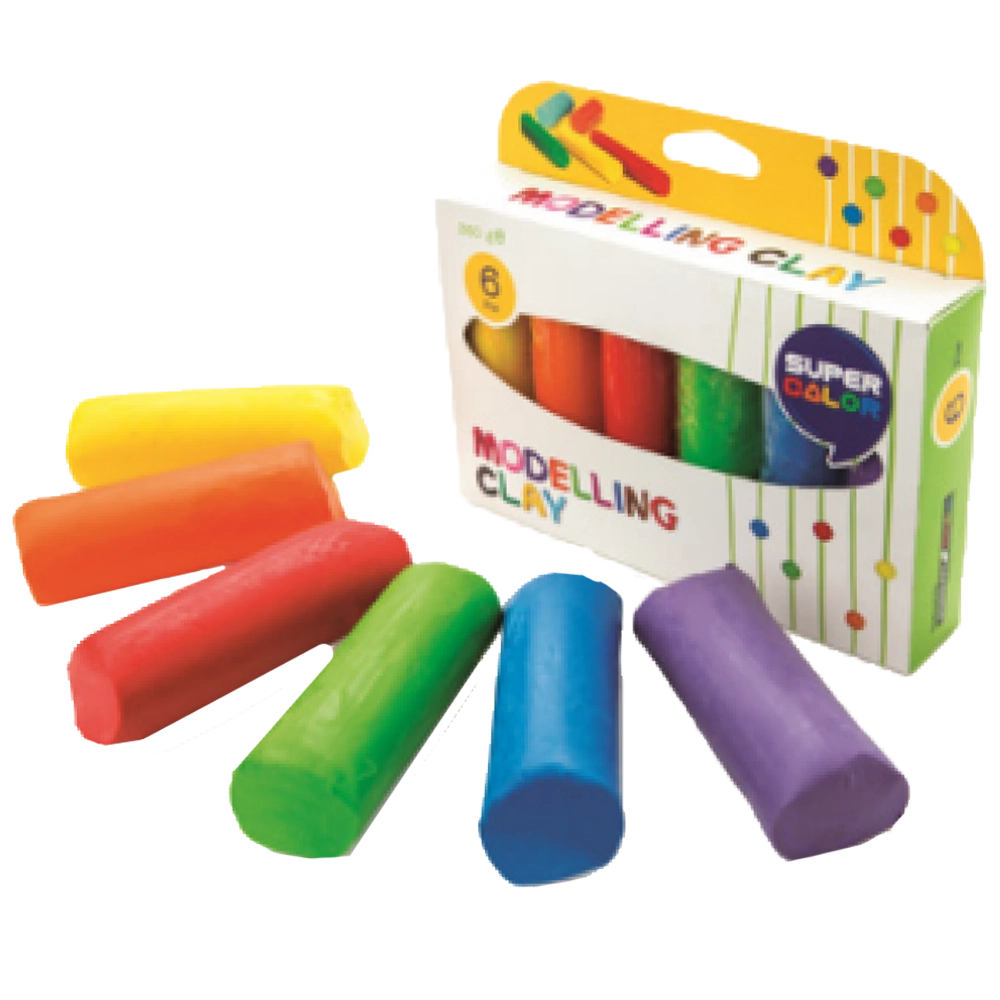 Modeling Clay Set Of 6 | Super Color - Product Image