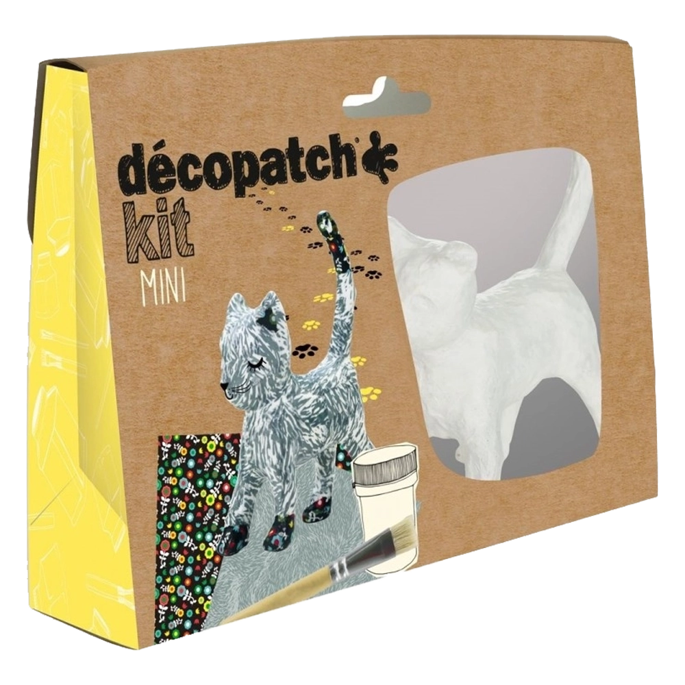 Cat Mini Kit Paper Mache | Decopatch - Product Image