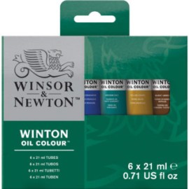 Winton Oil Colour 6x21ml Tube Set