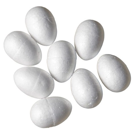 polystyrene eggs 8 bags