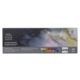 Professional Watercolor Travel Tin 24pcs | Winsor & Newton Professional Watercolor Travel Tin 24pcs | Winsor & Newton - Thumbnail 1