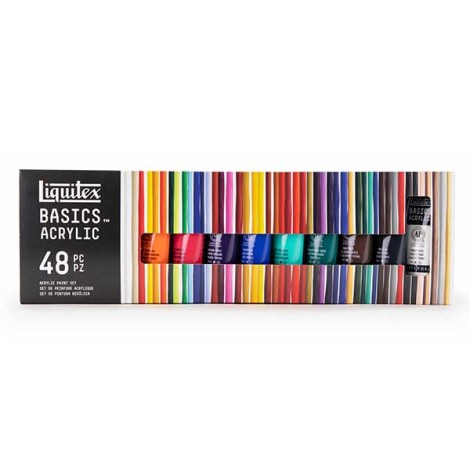 Acrylic paint set of basic tubes set of 48 pieces | liquitex 
