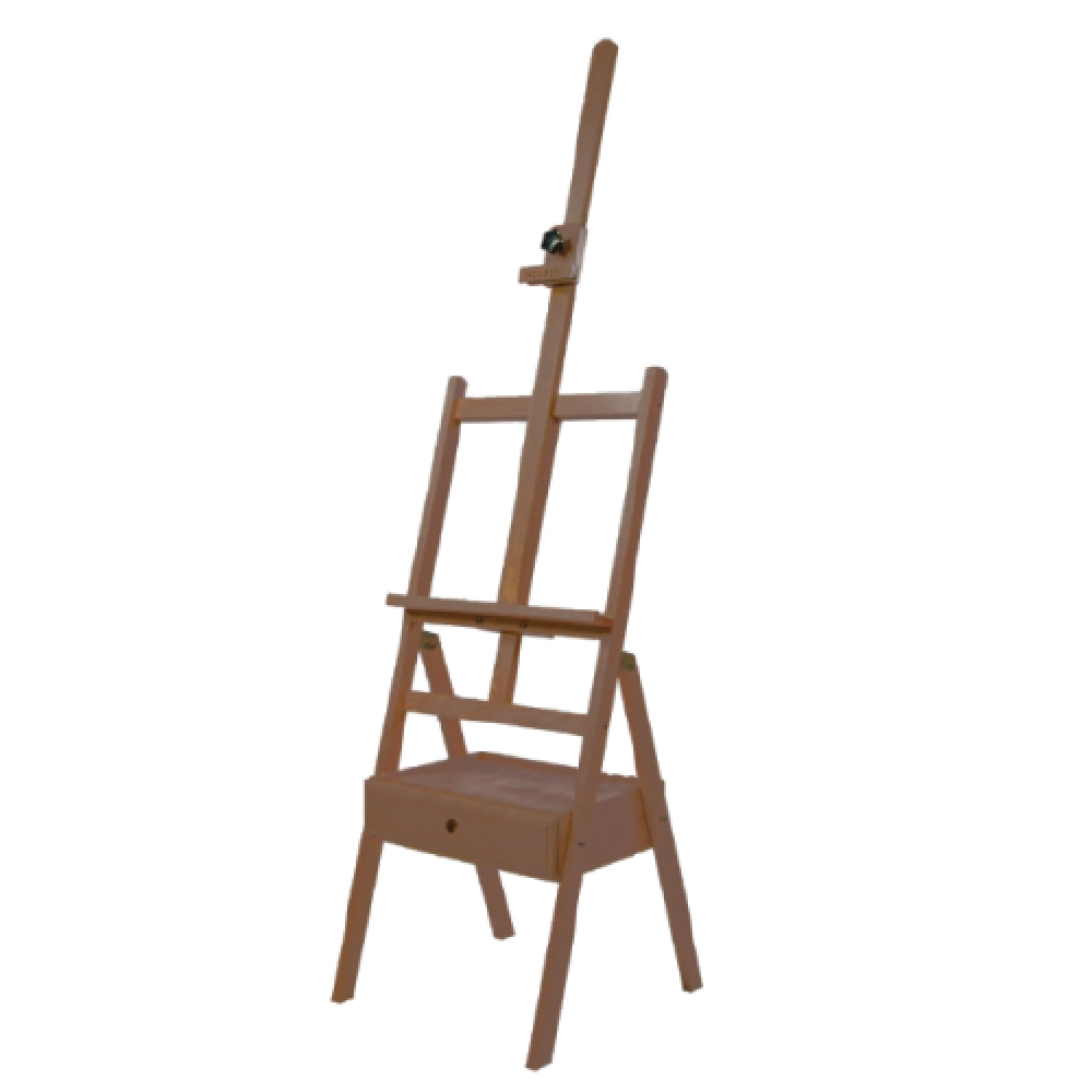 Easel with Drawer Light Walnut Color | Xpal