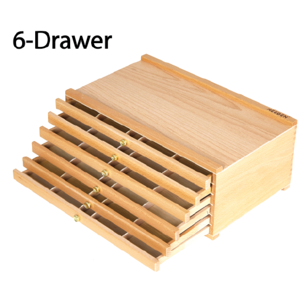 Drawer 6 Wood Storage Box | Xpal