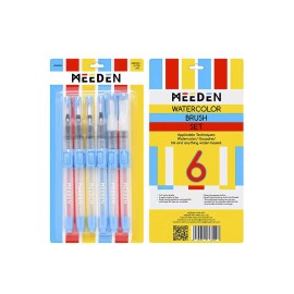 Watercolor Brush Pens 6 Pcs | Meeden