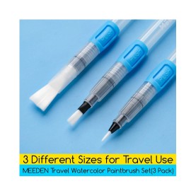 Watercolor Brush Pens 3 pcs | meeden