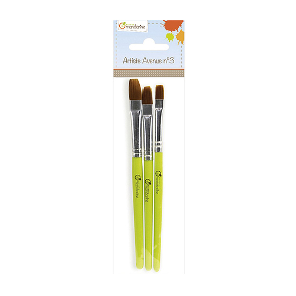 Synthetic Brushes set of 3 | Clairefontaine