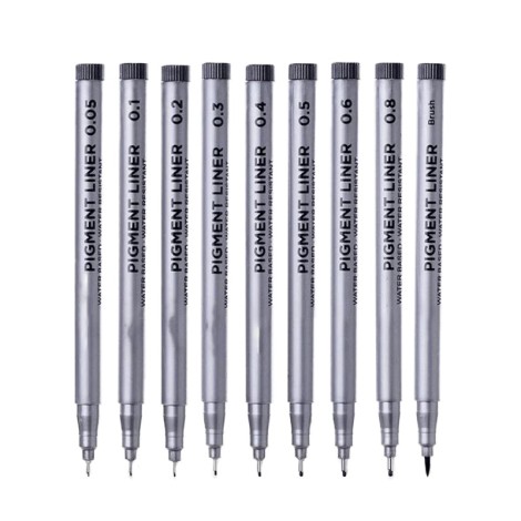 Pigment Liner Pack Of 9 | Keep Smiling