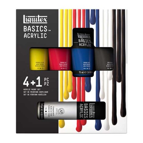 Acrylic paint set from basic tubes | Liquitex 
