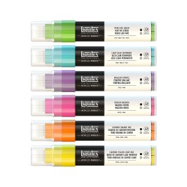 Acrylic Marker Vibrants 6 Pcs - LIQUITEX 