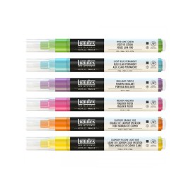 Vibrant acrylic marker set of 6 pens | Liquitex