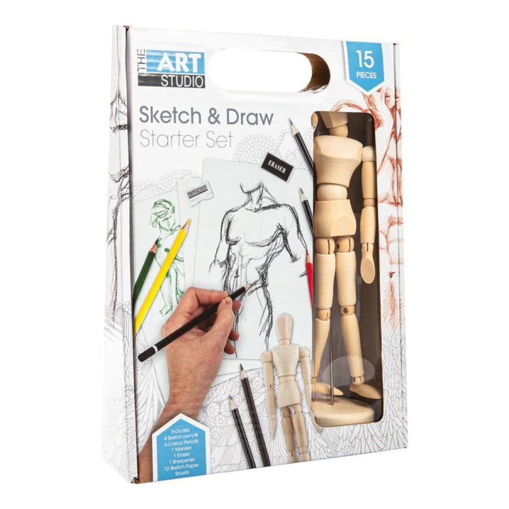 Sketch and Draw Starter 15 pc |The Art Studio